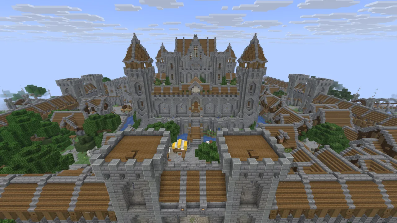 A bird view of United Factions territory, representing the Lands data used by UF Strength.