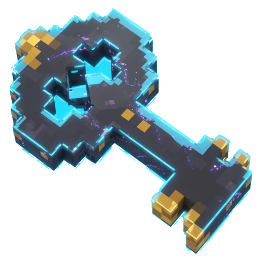 An enchanted Minecraft-style United Factions Vote Key.