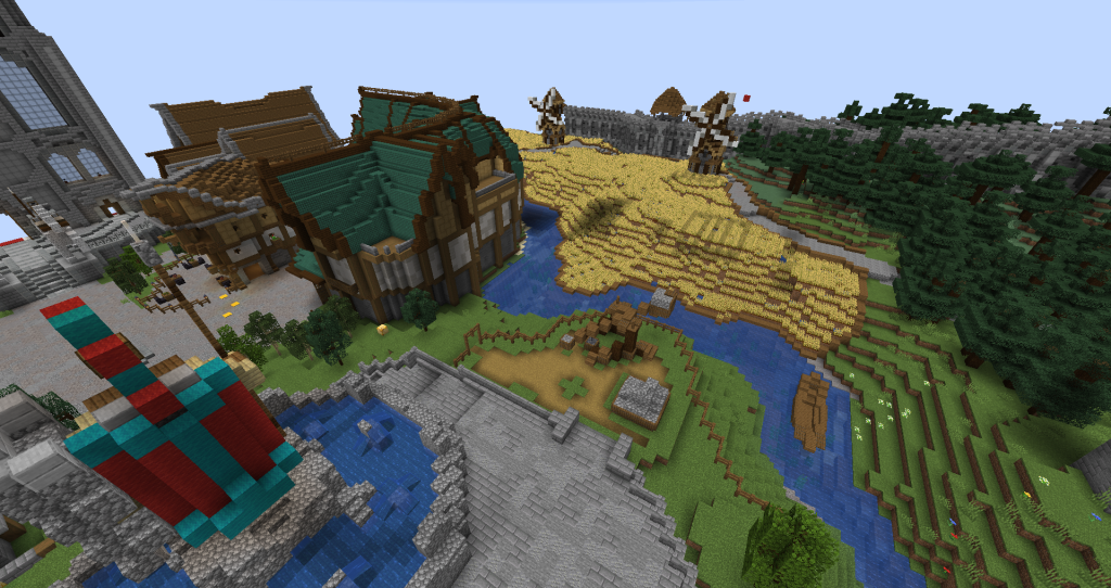 Real United Factions castle approach screenshot from the server archive.